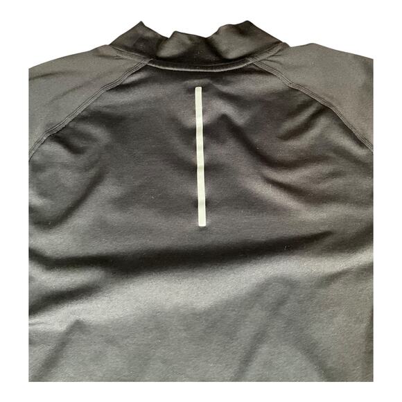 Reebok Long Sleeve Mens Athletic Base Layer Shirt Black Fleece Lining Sz Medium - Picture 5 of 9